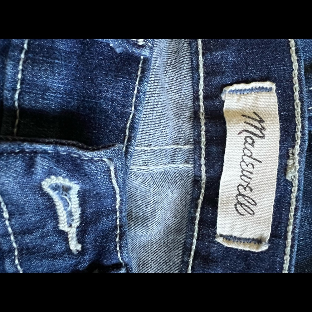 Madewell straight frayed jeans
